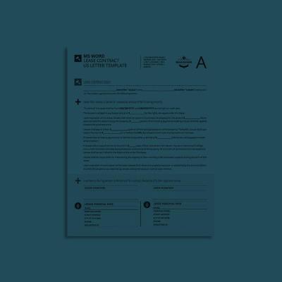 MS Word Lease Contract US Letter Template