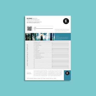 MS Word New Hire Checklist A4 Template