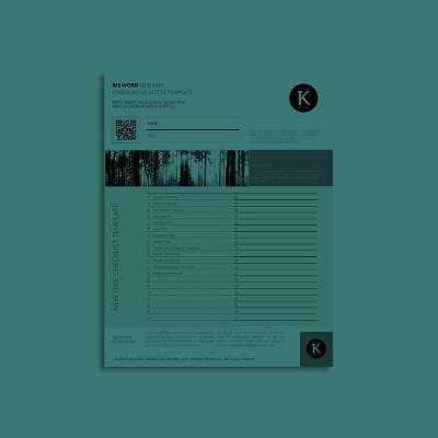 MS Word New Hire Checklist US Letter Template