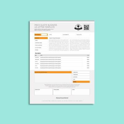 Price Quote Business US Letter Template