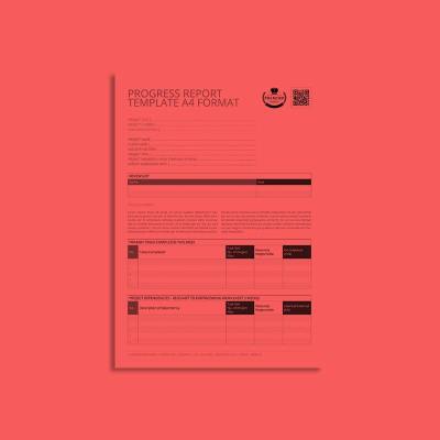 Progress Report Template A4 Format
