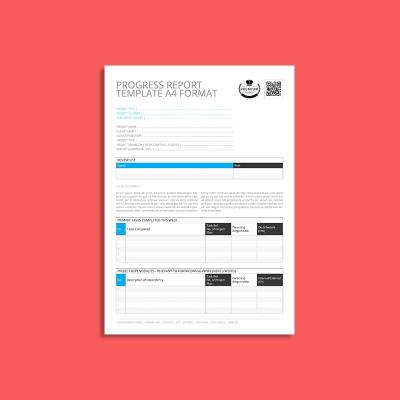 Progress Report Template A4 Format