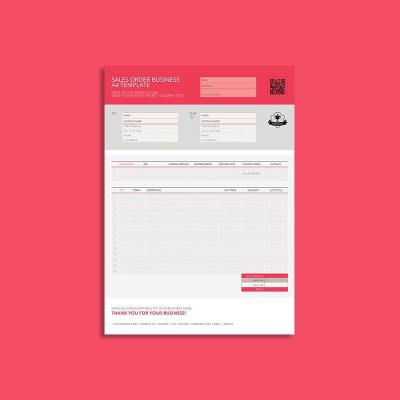 Sales Order Business A4 Template