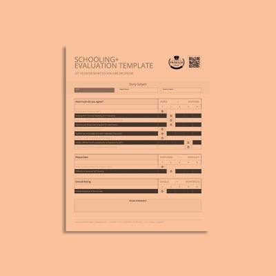 Schooling Evaluation Template US Letter