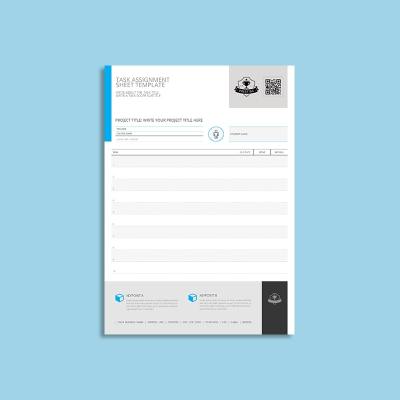 Task Assignment Sheet Template