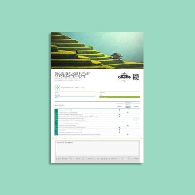 Travel Services Survey A4 Template