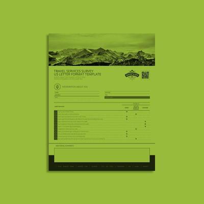 Travel Services Survey US Letter Template