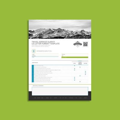 Travel Services Survey US Letter Template