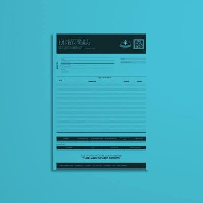 Billing Statement Business A4 Format