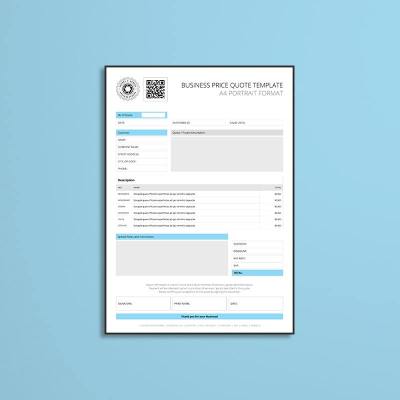 Biz Price Quote A4 Template