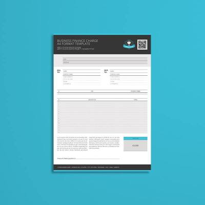 Business Finance Charge A4 Format Template