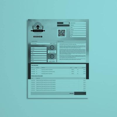 Business Invoice US Letter Template