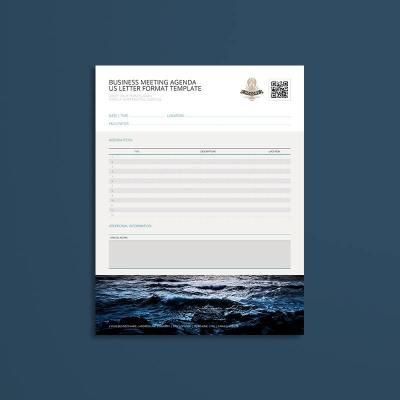 Business Meeting Agenda USL Format Template