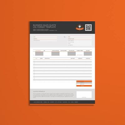Business Sales Quote USL Format Template