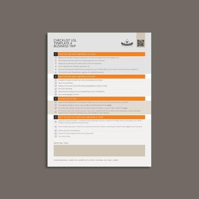 Checklist USL Template 4 Business Trip
