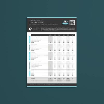 Concept Budget Form A4 Template