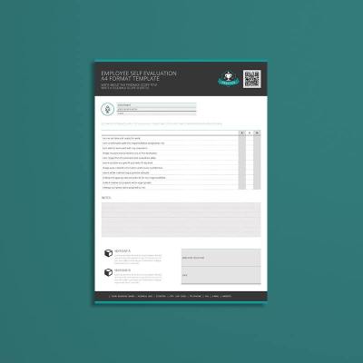 Employee Self Evaluation A4 Format Template