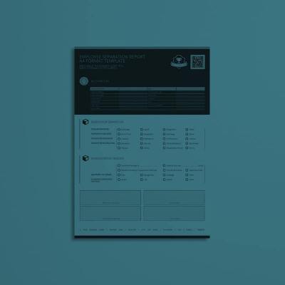 Employee Separation Report A4 Format Template