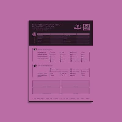 Employee Separation Report USL Format Template
