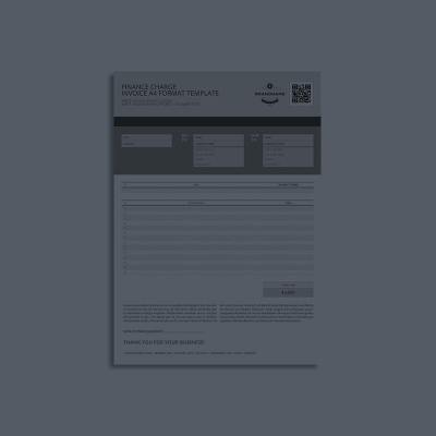 Finance Charge A4 Format Template