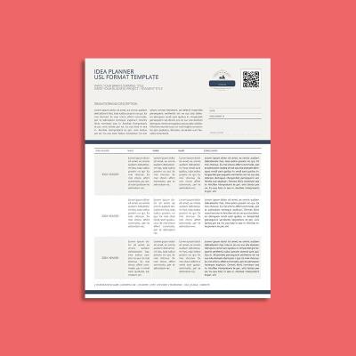 Idea Planner USL Format Template