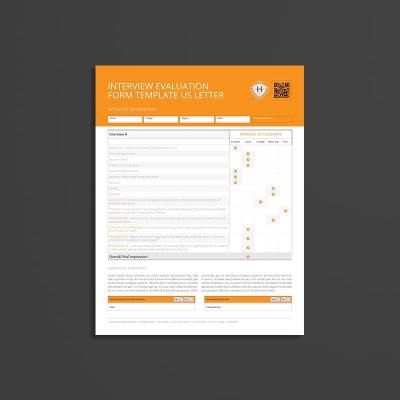 Interview Evaluation Form Template US Letter