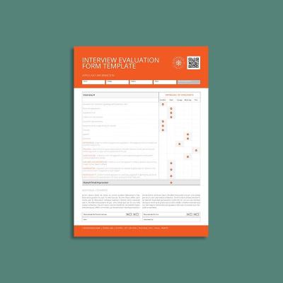 Interview Evaluation Form Template