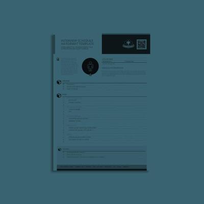 Interview Schedule A4 Format Template