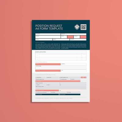 Position Request A4 Form Template