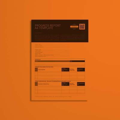 Progress Report A4 Template