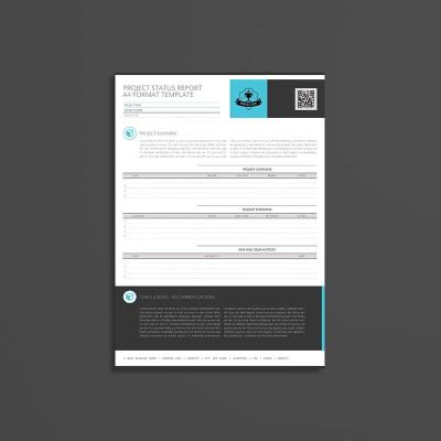 Project Status Report A4 Format Template