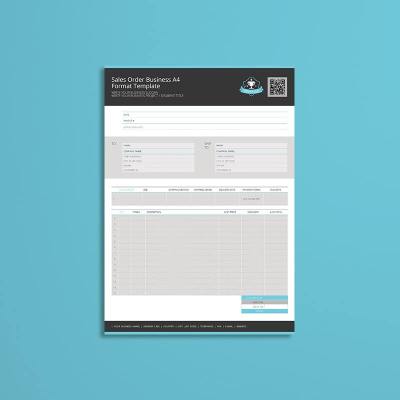 Sales Order Business A4 Format Template