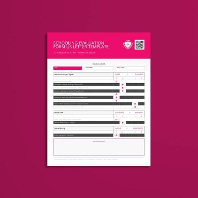 Schooling Evaluation Form US Letter Template