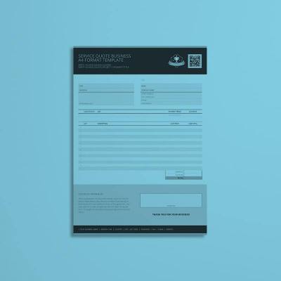 Service Quote Business A4 Format Template