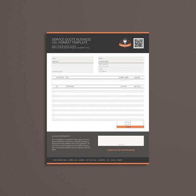 Service Quote Business USL Format Template