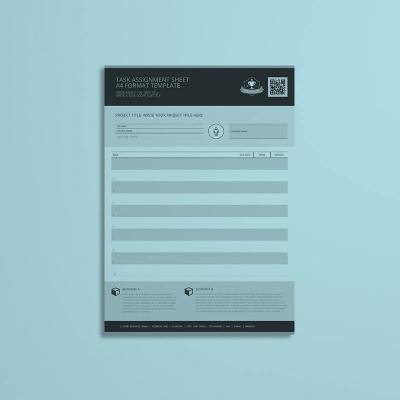 Task Assignment Sheet A4 Format Template
