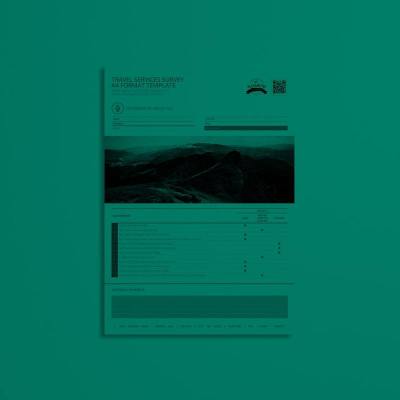Travel Services Survey A4 Format Template