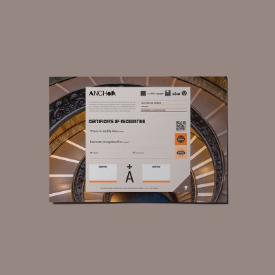 ANCHoR Recognition Certificate Template