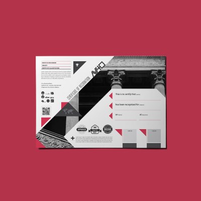 AViTO Recognition Certificate Template