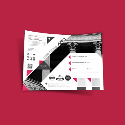 AViTO Recognition Certificate Template