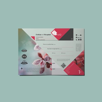 RiVO Recognition Certificate Template