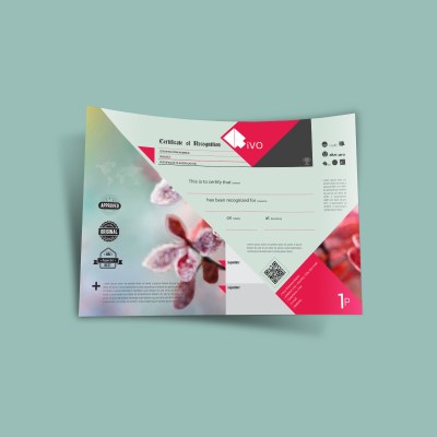 RiVO Recognition Certificate Template