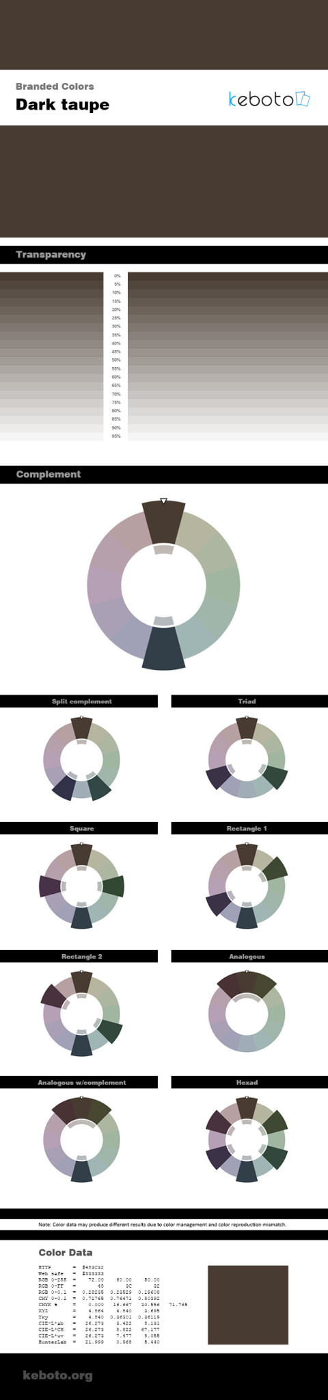 Dark taupe - branded color series