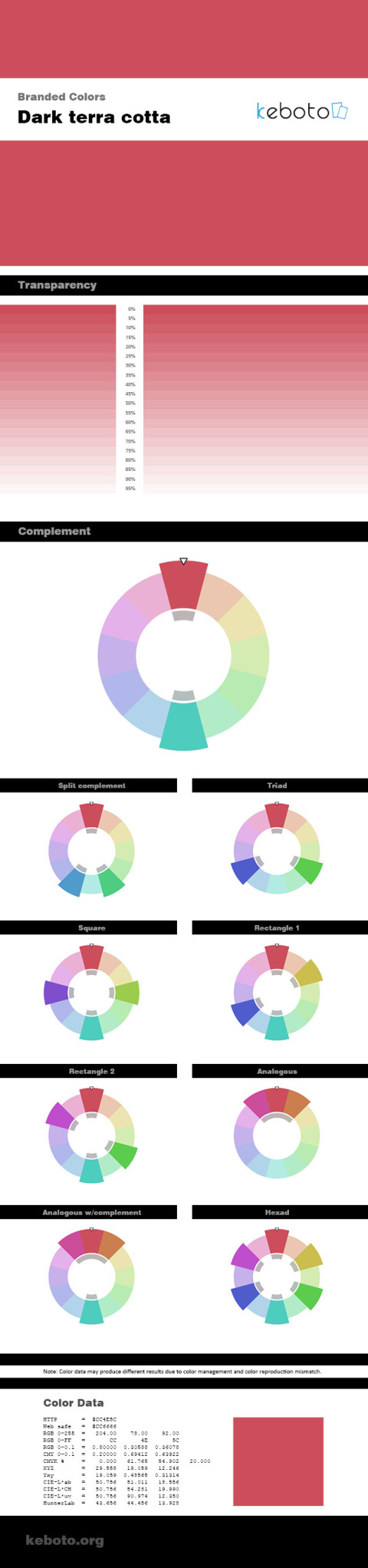 Dark terra cotta - branded color series