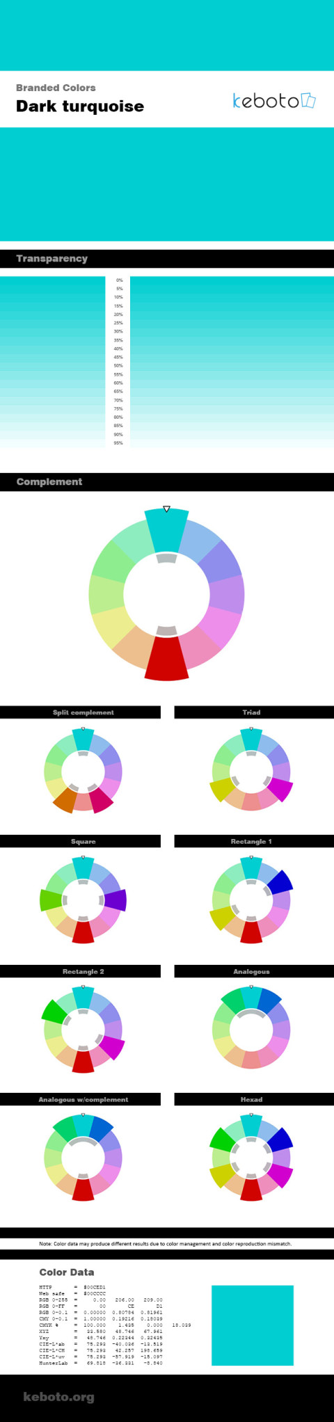 Dark turquoise - branded color series