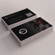Dark and Simple Business card Template fea