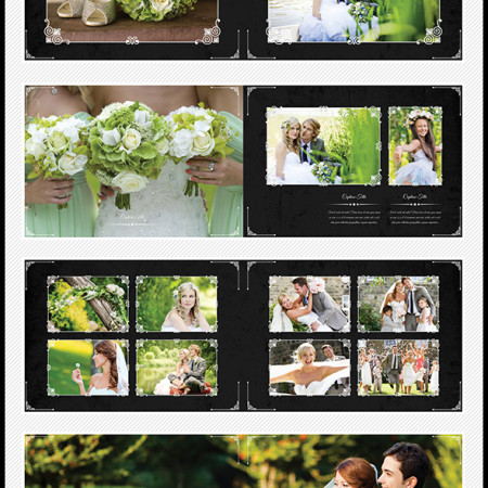 40 Pages Vintage Wedding Photobook Template Preview Image 590x