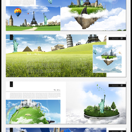 20 Pages A4 Travelbook Template Preview Image 590x