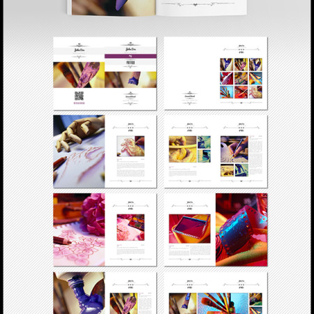 20 Pages Vintage Portfolio Preview Image 590x