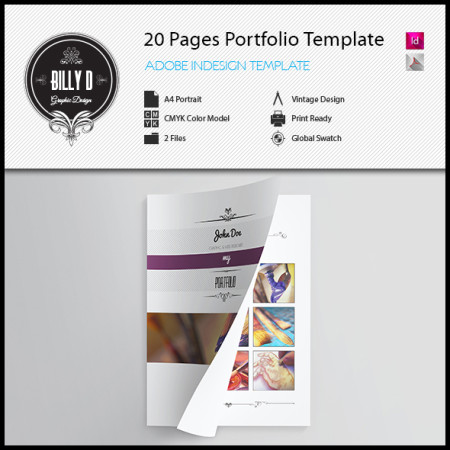 20 Pages Vintage Portfolio kfea